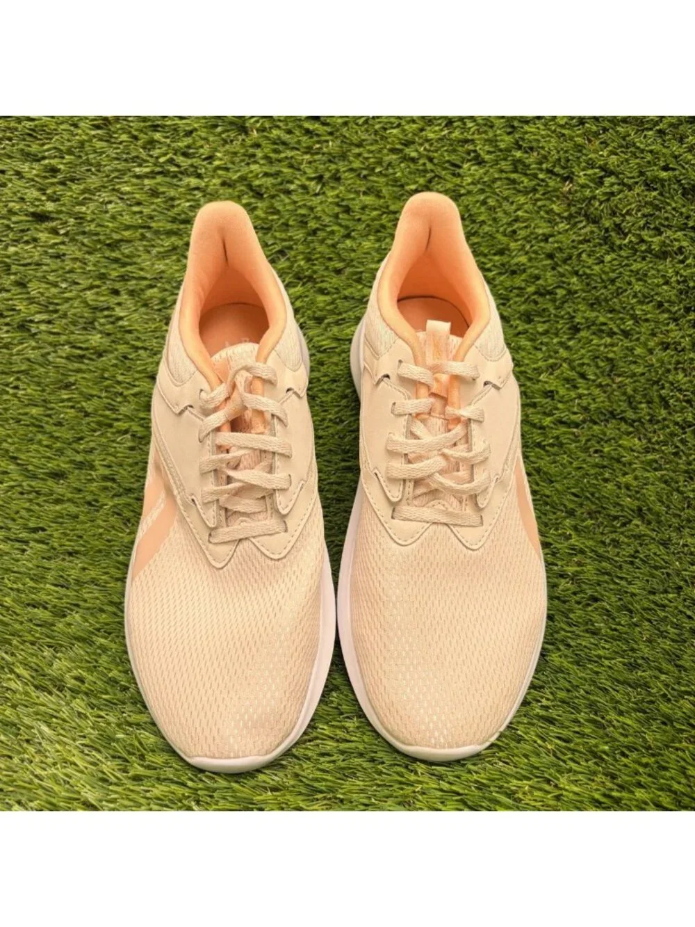Reebok Fluxlite Womens Size 8.5 Ivory Pink Running Training Shoes Sneakers